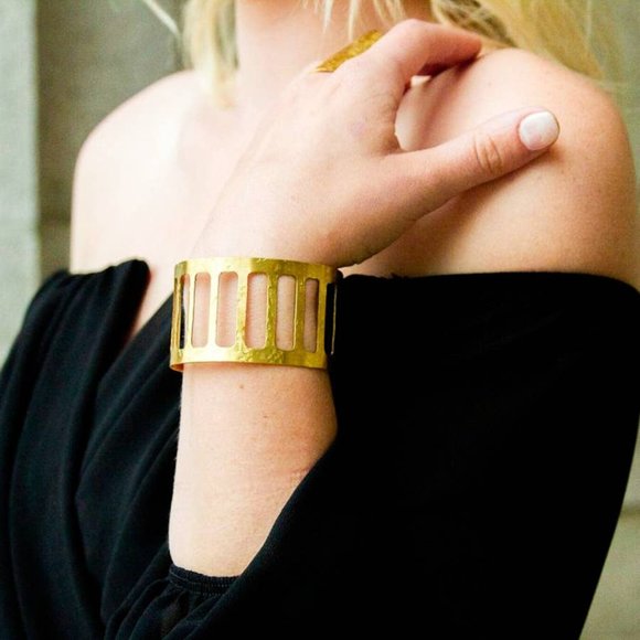 Hammered Cuff Bracelet - Picture 3 of 3